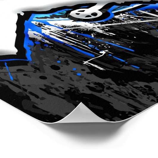 Retro Scooter - Stuntscooter - Kick Stunt Scooter Poster (Hoek)