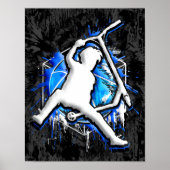 Retro Scooter - Stuntscooter - Kick Stunt Scooter Poster (Voorkant)