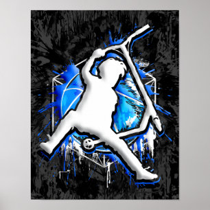 Retro Scooter - Stuntscooter - Kick Stunt Scooter Poster