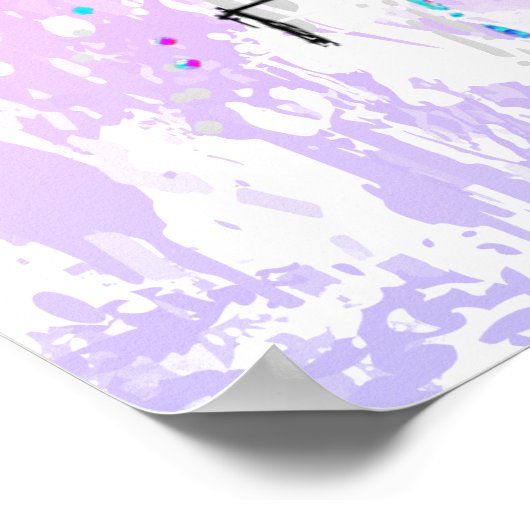 Retro Scooter - Stuntscooter - Kick Stunt Scooter Poster (Hoek)