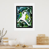 Retro Scooter - Stuntscooter - Kick Stunt Scooter Poster (Keuken)