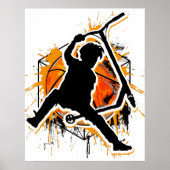 Retro Scooter - Stuntscooter - Kick Stunt Scooter Poster (Voorkant)