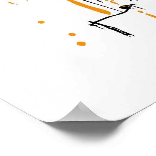 Retro Scooter - Stuntscooter - Kick Stunt Scooter Poster (Hoek)