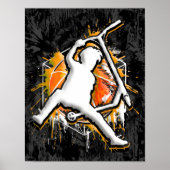 Retro Scooter - Stuntscooter - Kick Stunt Scooter Poster (Voorkant)