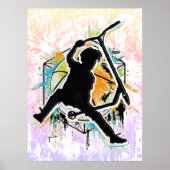 Retro Scooter - Stuntscooter - Kick Stunt Scooter Poster (Voorkant)