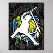 Retro Scooter - Stuntscooter - Kick Stunt Scooter Poster (Voorkant)