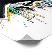 Retro Scooter - Stuntscooter - Kick Stunt Scooter Poster (Hoek)