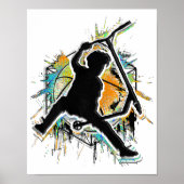 Retro Scooter - Stuntscooter - Kick Stunt Scooter Poster (Voorkant)