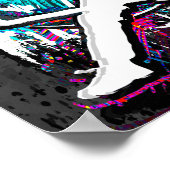 Retro Scooter - Stuntscooter - Kick Stunt Scooter Poster (Hoek)