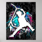 Retro Scooter - Stuntscooter - Kick Stunt Scooter Poster (Voorkant)
