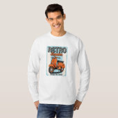 Retro-scooter T-shirt (Voorkant volledig)