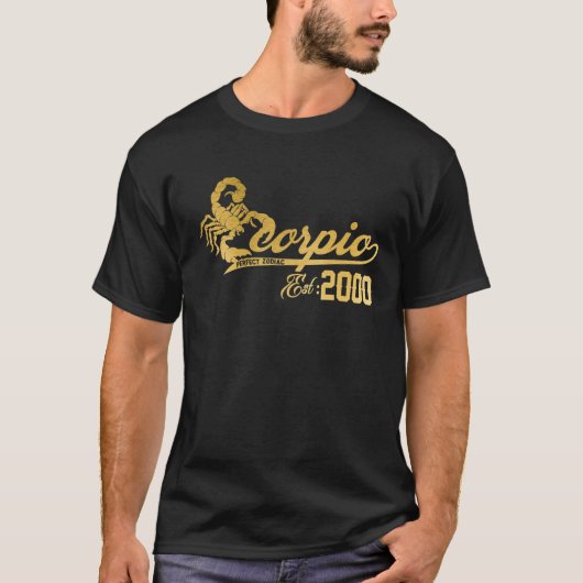 Retro Scorpio 2000-21 jaar oude dag 21 september 2 T-shirt (Voorkant)