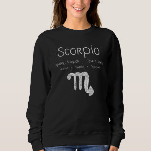 Retro Scorpio Sterrenbeeld Horoscoop Verjaardagsca Trui