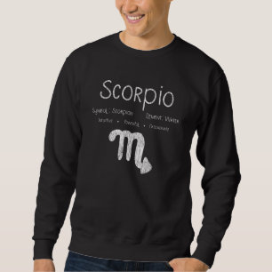 Retro Scorpio Sterrenbeeld Horoscoop Verjaardagsca Trui