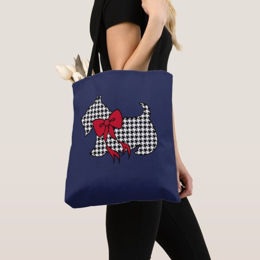 Retro Scottish Terrier Bag Tote Bag (Dichtbij)