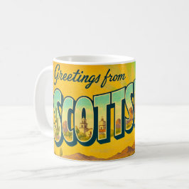 Retro Scottsdale AR Postcard Mug Koffiemok