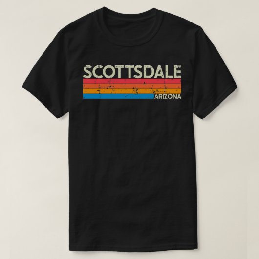  retro Scottsdale Arizona Distress T-shirt (Design voorkant)
