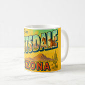 Retro Scottsdale Arizona Mug Koffiemok (Voorkant rechts)