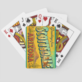 Retro Scottsdale Arizona Playing Cards Pokerkaarten