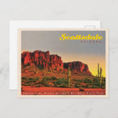 Retro Scottsdale Desert Briefkaart (Voorkant / Achterkant)