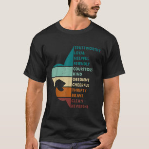 Retro Scouting Wet Kamp Wandelen Vintage Cadeaus V T-shirt