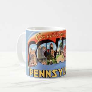 Retro Scranton PA Begroetingsmok Koffiemok