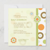 Retro Scrapbook Baby shower-uitnodiging Kaart (Achterkant)