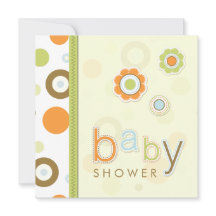 Retro Scrapbook Baby shower-uitnodiging