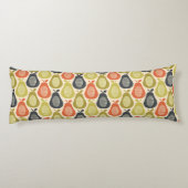 Retro Scribble Pears Patroon Lichaamskussen (Achterkant)