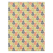 Retro Scribble Pears Patroon Tafelkleed (Voorkant)