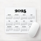 retro script 2023 kalender muismat (Met muis)
