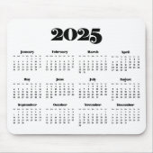 retro script 2023 kalender muismat (Voorkant)