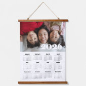 retro script 2025 fotokalender hangend wandkleed (Voorkant)