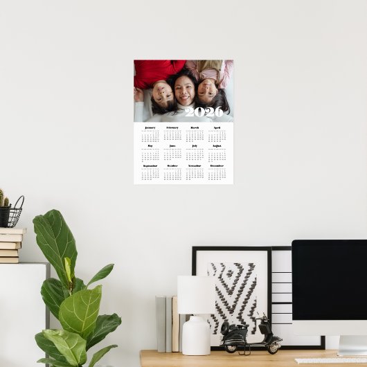  retro script 2025 fotokalender poster (Thuiskantoor)