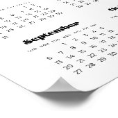 retro script 2025 fotokalender poster (Hoek)