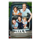 Retro script 2026 familiefoto kalender (Hoes)