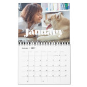  retro script 2026 familiefoto kalender (Jan 2027)