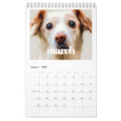 Retro script 2027 gezinsfoto kalender (Mar 2027)