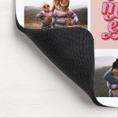 Retro Script Beste Moeder Ooit Foto Collage Muismat (Hoek)