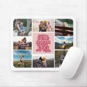 Retro Script Beste Moeder Ooit Foto Collage Muismat (Met muis)