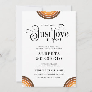 Retro Script Boho Regenboog Niets bijzonders, gewo Kaart