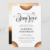 Retro Script Boho Regenboog Niets Gewoons Alleen L Kaart (Voorkant / Achterkant)