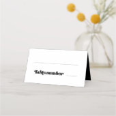  retro script bruiloft plaatskaartje (Voorkant)