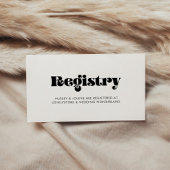  retro script bruiloft registerkaart informatiekaartje