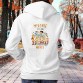 Retro Script Dankbaar Gelukkig Gezegend Personalis Hoodie