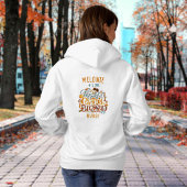 Retro Script Dankbaar Gelukkig Gezegend Personalis Hoodie