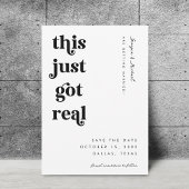 Retro script Dit heeft net echt grappig bold bruil Save The Date