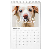 Retro script familie fotokalender 2026 kalender (Mar 2027)