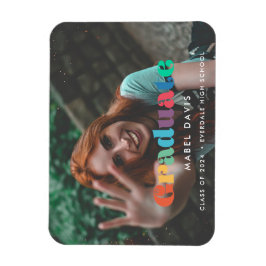 retro script Foto afstuderen Magneet