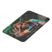 retro script Foto afstuderen Magneet (Linkerzijde)